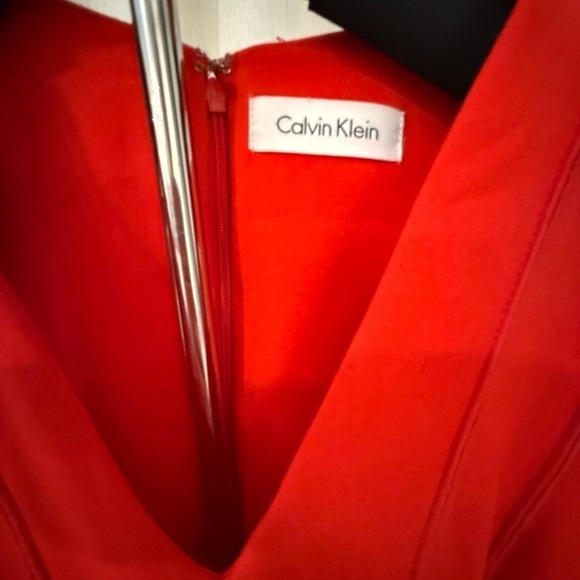 Calvin Klein red dress sleeveless small petite - Picture 5 of 5